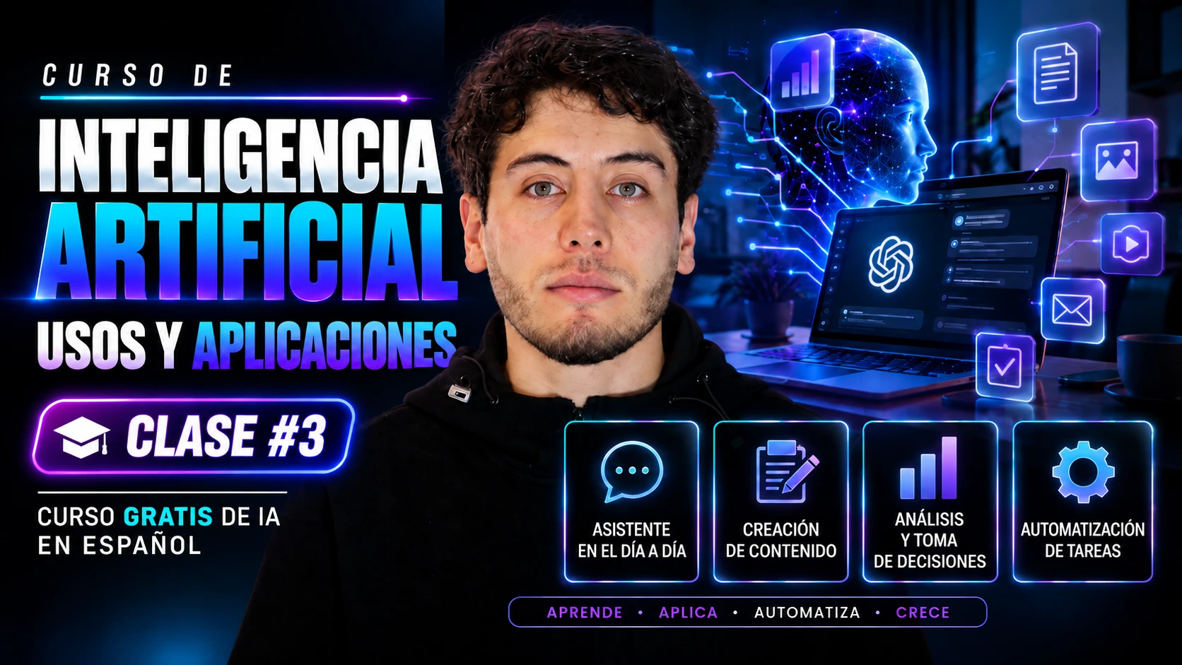 Usos reales de la Inteligencia Artificial - Curso de inteligencia artifical gratis en español - clase #3